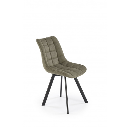 K549 nohy stoličky - čierne, sedadlo - olivové (1ks=2ks)