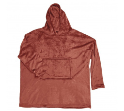 Bluza pluszowa terracota / snuddie
