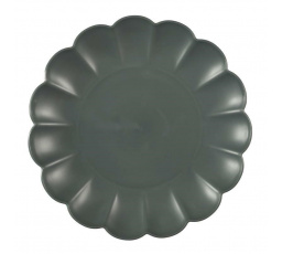 Talerz deserowy Iris 20,5cm szary ciemny