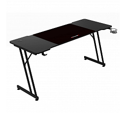 Herní stůl 160x60cm, melamin, carbon, LT-H1106 BK
