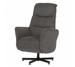 Polohovací křeslo, elektrické zabudované ovládání, šedá, látka, TV-C5479 GREY2