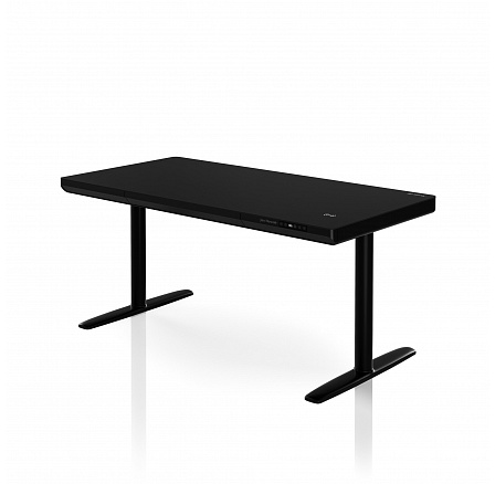 Elektrický výškovo nastaviteľný stôl sit-stand so zásuvkou a bezdrôtovou nabíjačkou Qi, čierny, 1400 mm: ELLIS Elektrický výškovo nastaviteľný stôl sit-stand so zásuvkou a bezdrôtovou nabíjačkou Qi, čierny, 1400 mm: ELLIS
