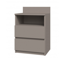 Nočný stolík Malvína M1, sivá