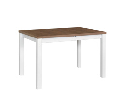 MAXMILIÁN 5 (MAX 5) - rozkladací jedálenský stôl -laminátová doska dub lefkas nohy biele - kolekcia "DRE" (K150-Z)