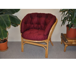 Vankúš na kreslo Bahama burgundy twill MAXI