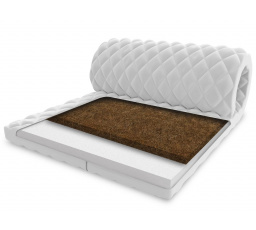 Vrchný matrac Topper, Kokos/Polyuretánová pena T25 - 7cm, 90x200