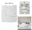 Koc Furry Luxury biely