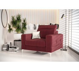 Kreslo čalúnené MALIBU 104 cm - vínová