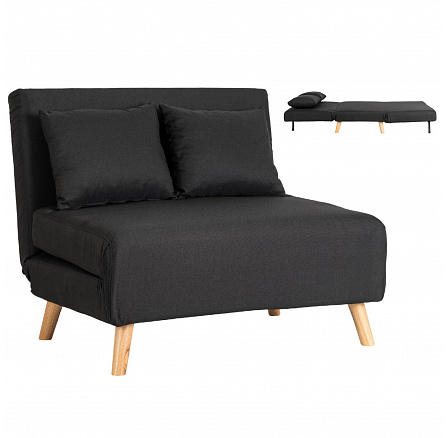 Rozkladacia Dvojmiestna Pohovka MARRY 2 Čierna