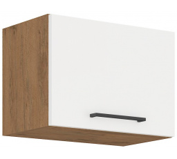 Horná skrinka VIGO - 50 GU-36 1F, Dub Lancelot / Biely lesk