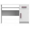 Písací stôl SMYK I - 08, Biela Mat/Vres