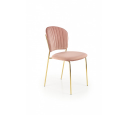 Jedálenská stolička K499, ružová/zlatá