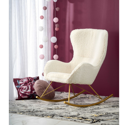 Hojdacie kreslo LIBERTO, krémové Hojdacie kreslo LIBERTO, krémové