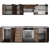Kuchynská linka set AMANDA 1 260, Cinamon acacia
