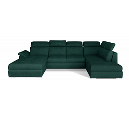 Sedacia súprava v tvare U EVANELL, Monolith 37 Ľavá