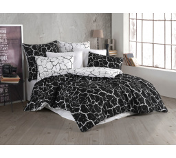 Bavlnená obliečka na vankúš Misty black 45x60