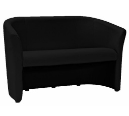 Pohovka TM-2, Čierna ekokoža EK-14/Wenge