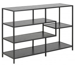 Regál Seaford V čierny