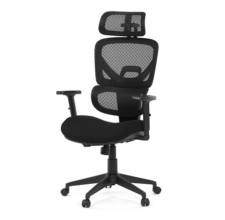 Kancelářská židle, synchronní mechanismus, černá látka, KA-Q8203 BK