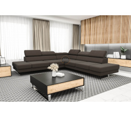 Rohová sedacia súprava EMPORIO MAX 300 x 300 - hnedá