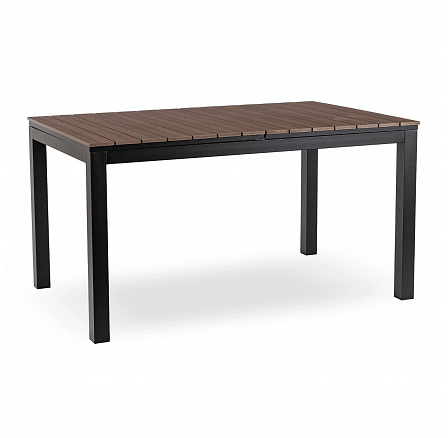 Záhradný stôl ARGOS 140-180 cm Orech/Čierny
