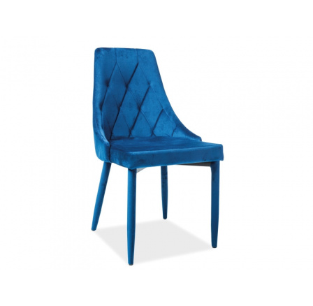 Jedálenská stolička TRIX VELVET, modrá