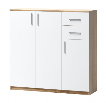 Komoda Fatra 06 3d2s dub wotan/biela Komoda Fatra 06 3d2s dub wotan/biela