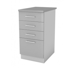 Kuchynská skrinka Femme SZ40 4SZ, sivý lesk