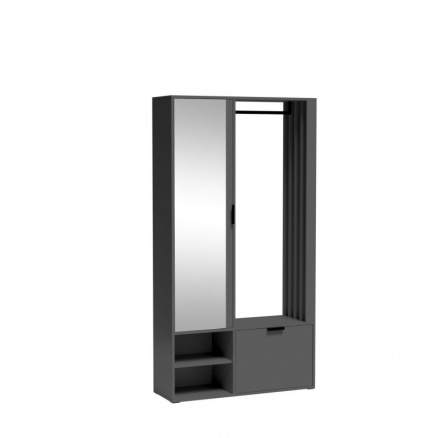 Šatníková skriňa MILO, čierna