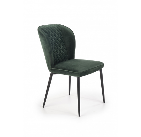 Jedálenská stolička K399, zelený zamat