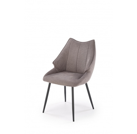 Jedálenská stolička K543, Sivá/Čierna