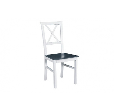 MIA 4D (MILANO 4D) - celodrevená jedálenská stolička- BIELA/sedák ČIERNY- kolekcia "DRE" (K150-Z)