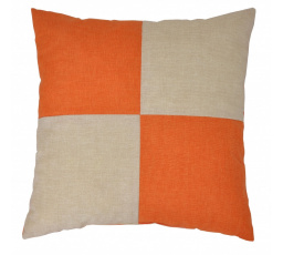 Veselý vankúš - béžový/oranžový