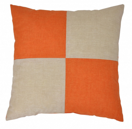 Veselý vankúš - béžový/oranžový