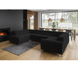Rohová sedacia súprava v tvare U LOUIS, Vero 10 ľavá