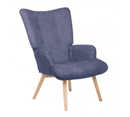 Kreslo MOSS POP v látke námornícka modrá 72x73x96cm 882901