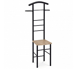 Nemý sluha, výška 119 cm, MDF - dekor dub sonoma, kov - čierny lak, nosnosť 90 kg