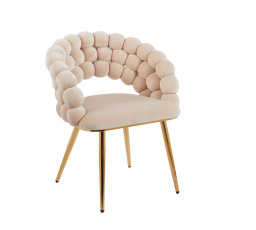 Stolička velvet béžová K20-FXJG G