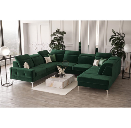 Rohová sedacia súprava MALIBU MAX I 260x350x220 cm - zelená, ľavá strana Rohová sedacia súprava MALIBU MAX I 260x350x220 cm - zelená, ľavá strana