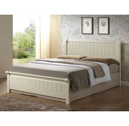 Posteľ FANKFURT 160x200 cm, krémová