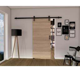 Posuvné dvere LOFT A90, Sonoma/čierna