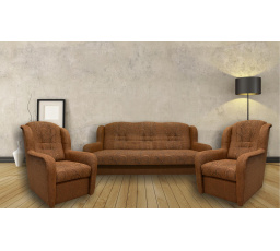 Sedacia súprava Ušák 3f+1+1+1 Rosita hnedá K