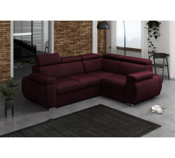 Rohová sedacia súprava Bodie P - vínová
