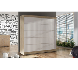 Šatní skriňa BAJA IV 200, Dub sonoma/Biela