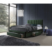 Posteľ s úložným priestorom GRACE 160, Zelený Velvet