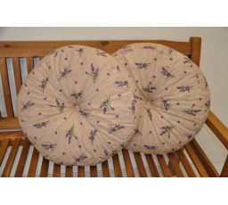 Vankúš okrúhly veľký levanduľový set 2 kusy