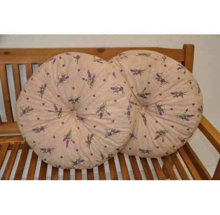 Vankúš okrúhly veľký levanduľový set 2 kusy