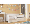 Posteľ s matracom NAOMI 160x80 Biela+Sivá