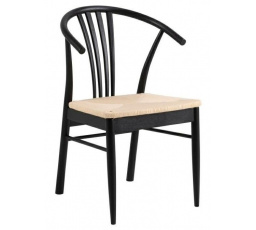 Stolička York čierna/prírodná