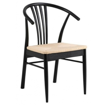 Stolička York čierna/prírodná
